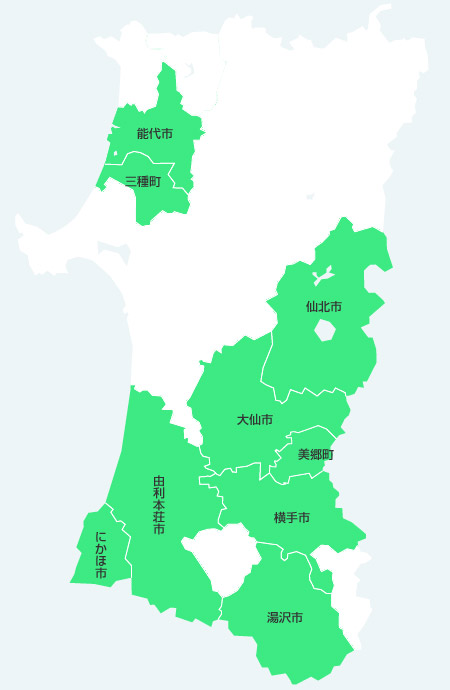 秋田県MAP